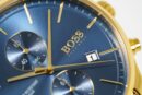 Hugo Boss Men's Watch Associate Yellow Gold Blue - HB1513841
